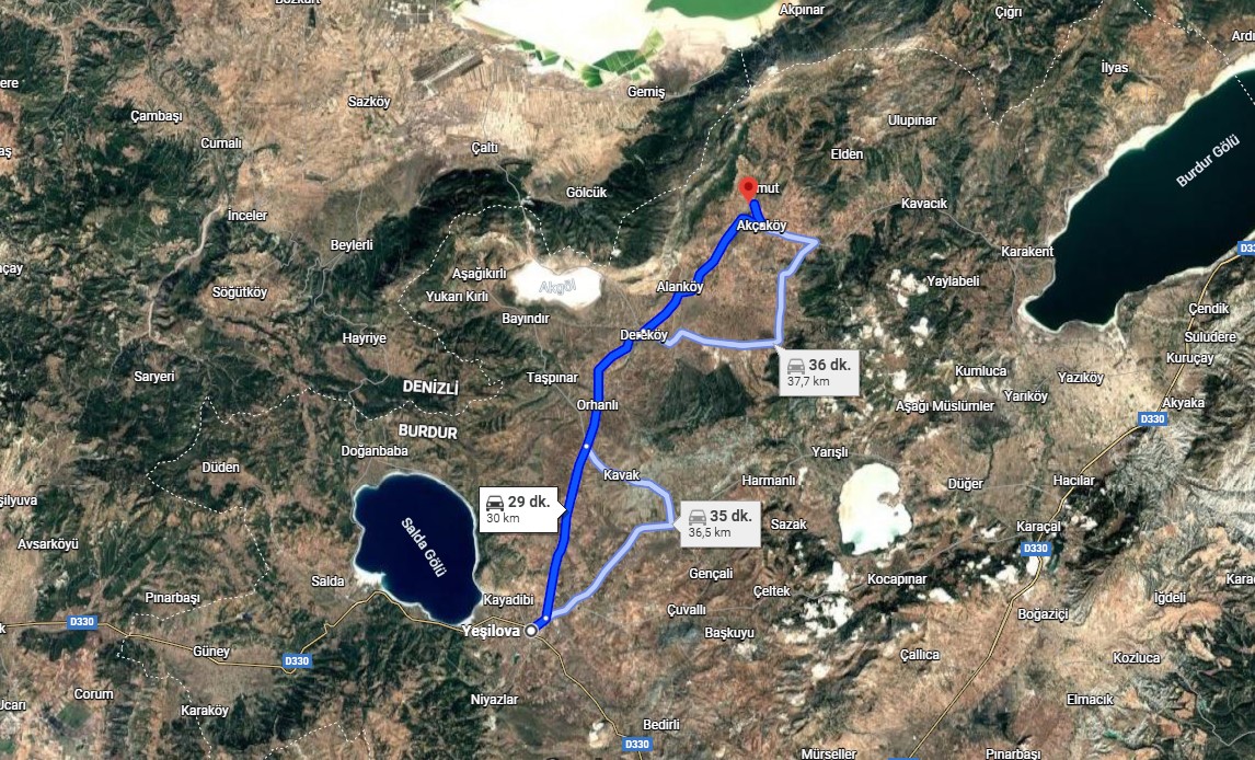BURDUR YEŞİLOVA AKÇAKÖY'DE 160 M² TARLAMIZ SATILIKTIR. 